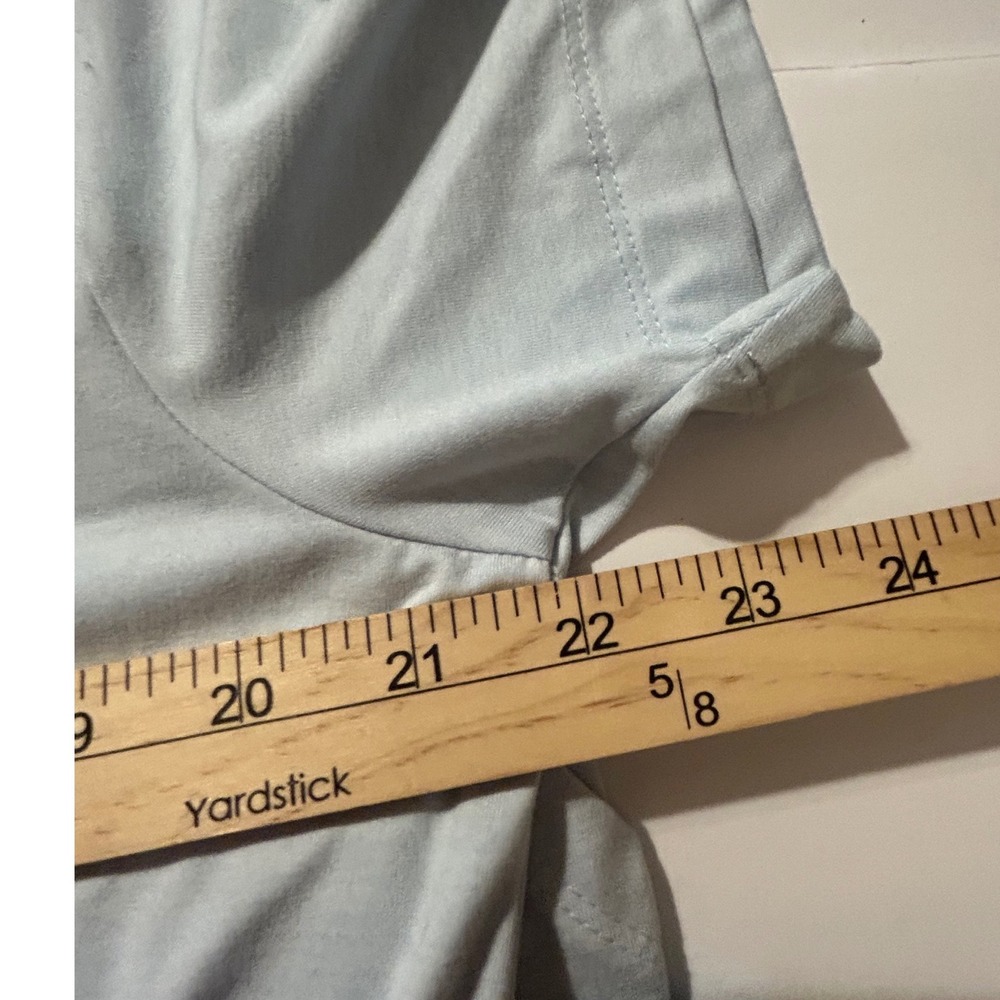 Members Mark Womens Favorite Soft Romper Light Blue Short Sleeve XL NWT - Picture 4 of 4